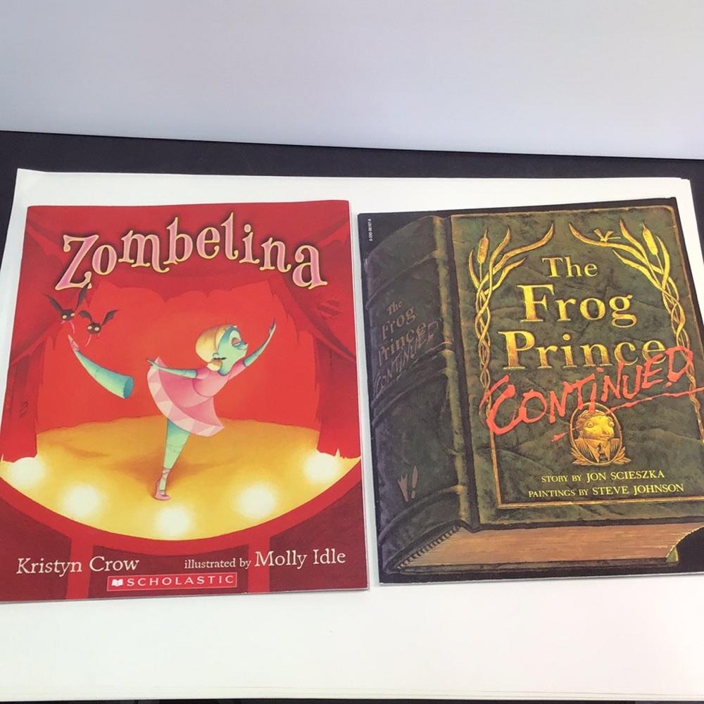 Zombelina 2015 and The Frog Prince Continued 1991 Scholastic kids Books